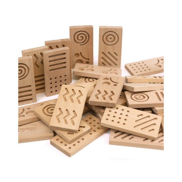 Продукт Andreu toys Гигант - Дървено сензорно домино - 0 - BG Hlapeta